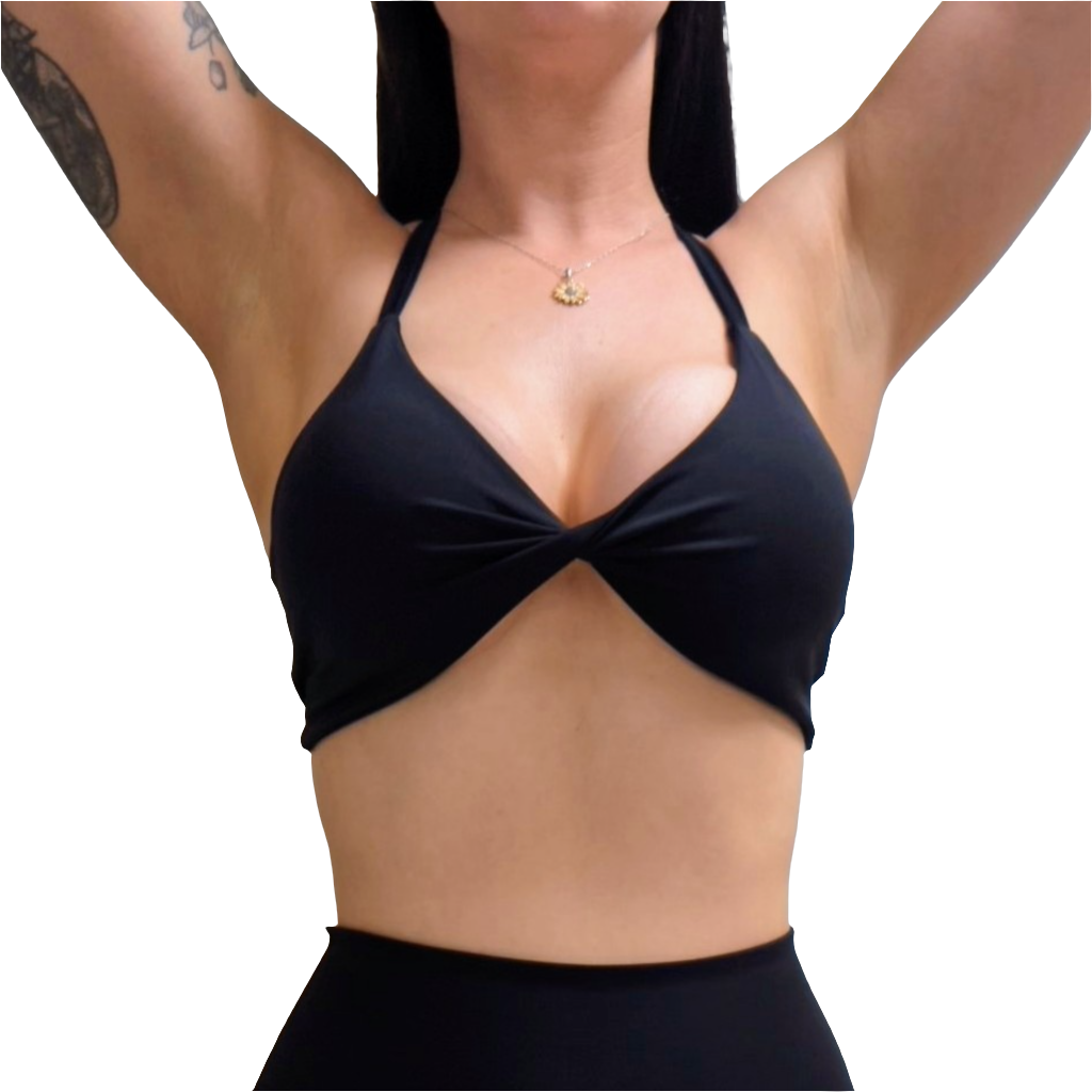 MINI TWIST BRA - MIDNIGHT