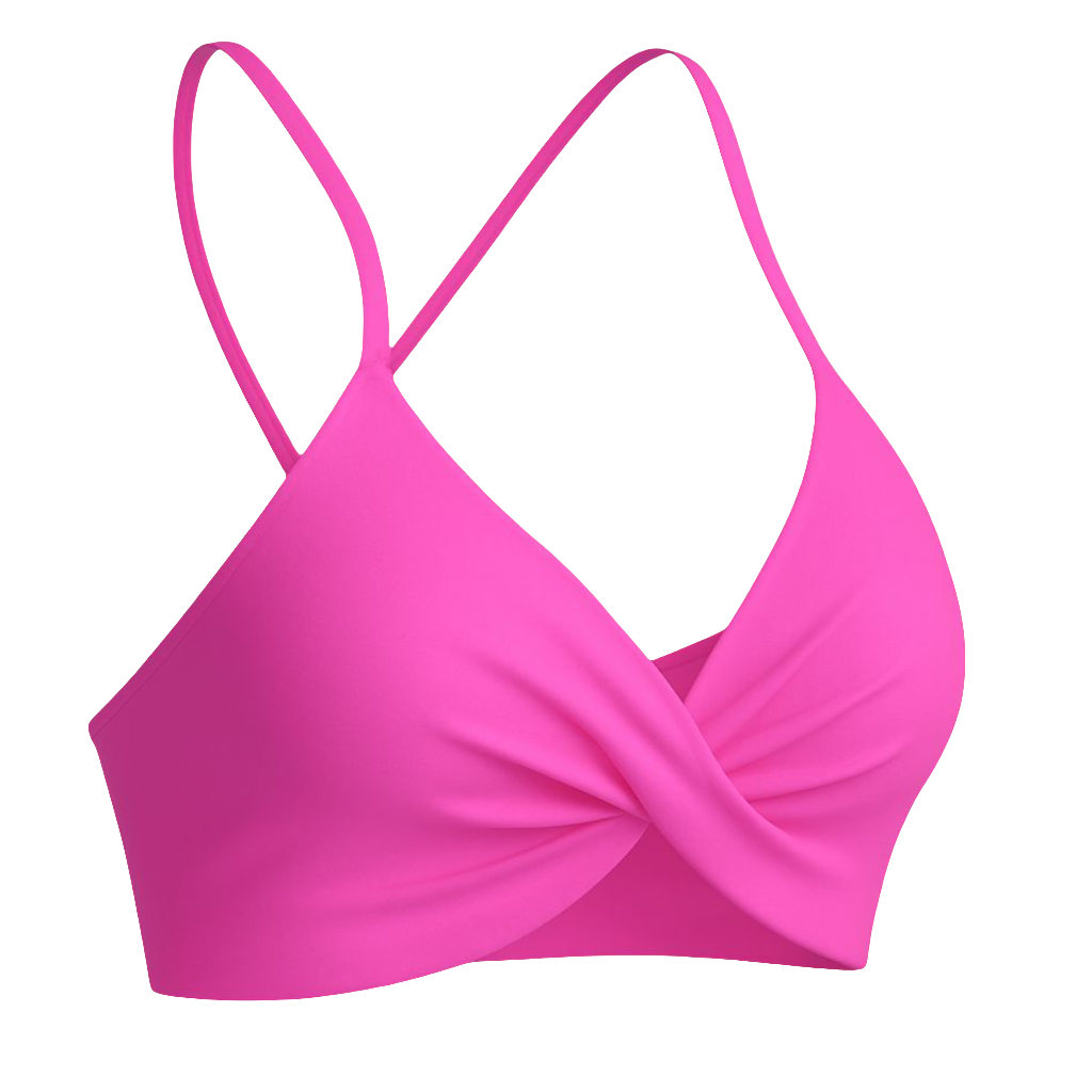 MINI TWIST BRA - FUCHSIA