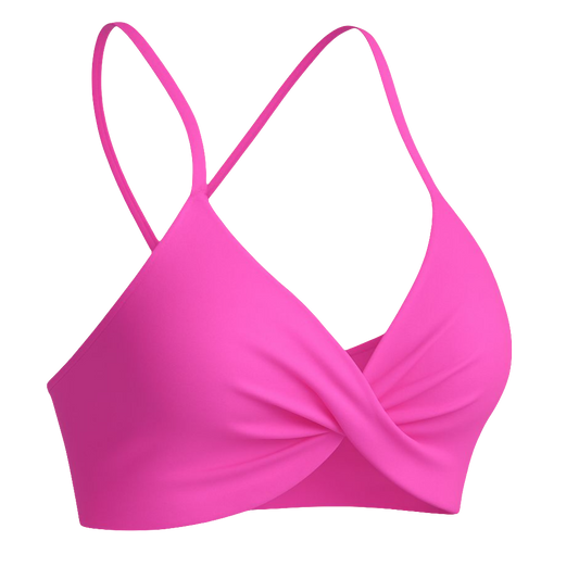 MINI TWIST BRA - FUCHSIA
