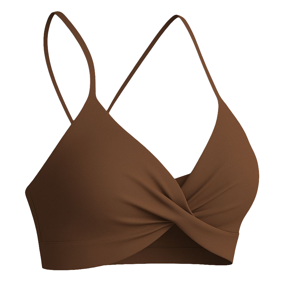 MINI TWIST BRA - COCOA
