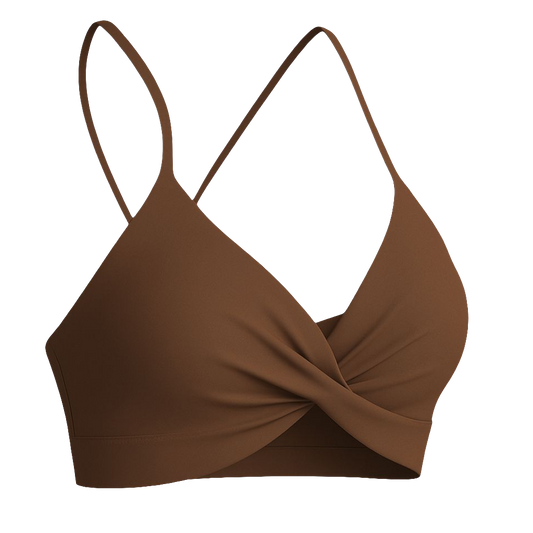MINI TWIST BRA - COCOA