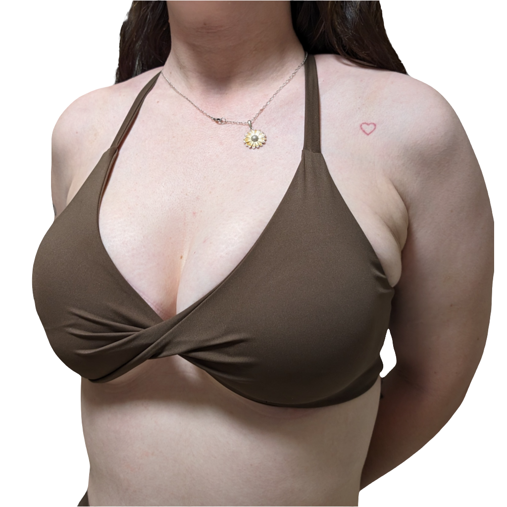 MINI TWIST BRA - COCOA